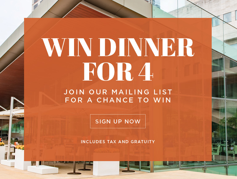 Win Dinner for 4 - Sign Up Now